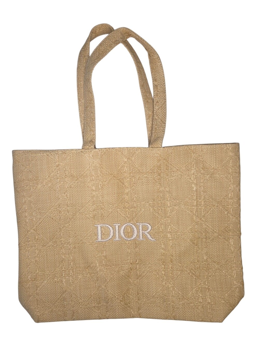 Dior Beige Canvas Tote Bag